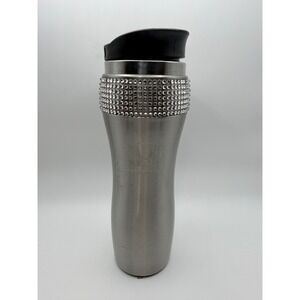 Honda Stainless Steel Travel Tumbler Rhinestone Bling Etched Logo Silver Mug